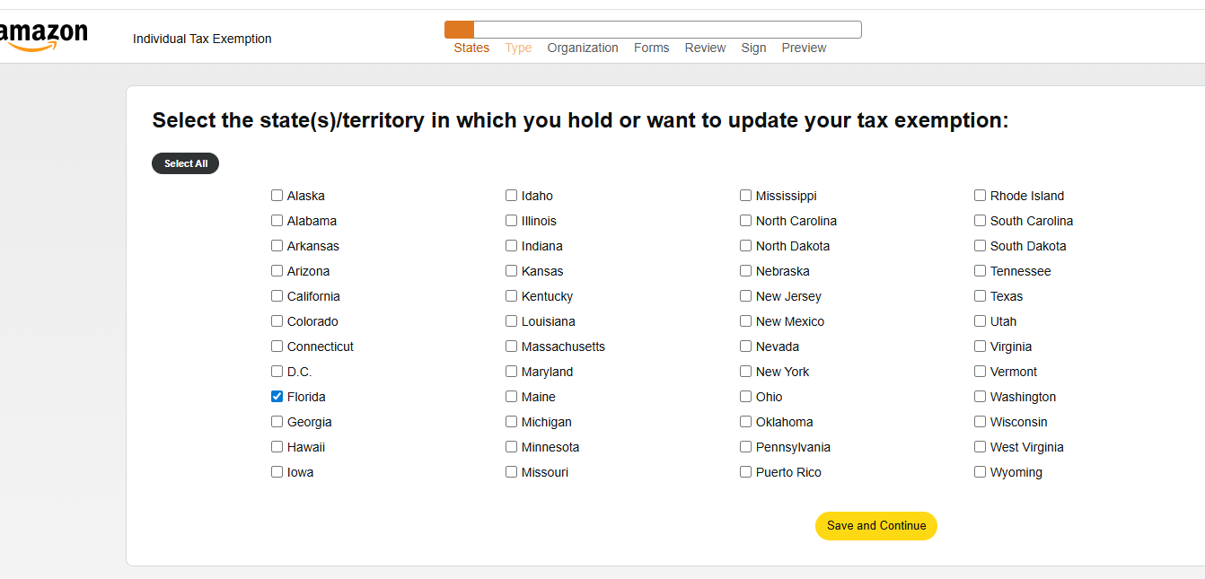 tax exemption blue link